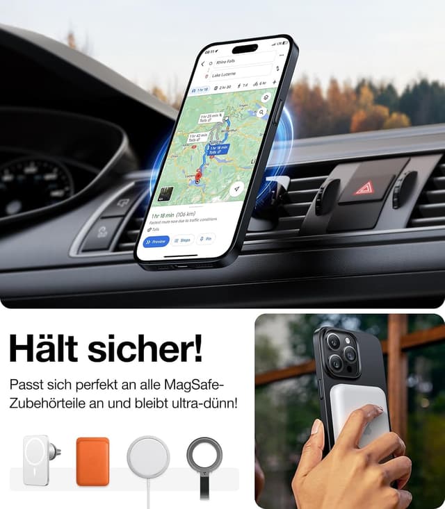 Detalle 2 de TORRAS Ultra Dünn iPhone 16 Pro MagSafe Hülle 0,07 cm