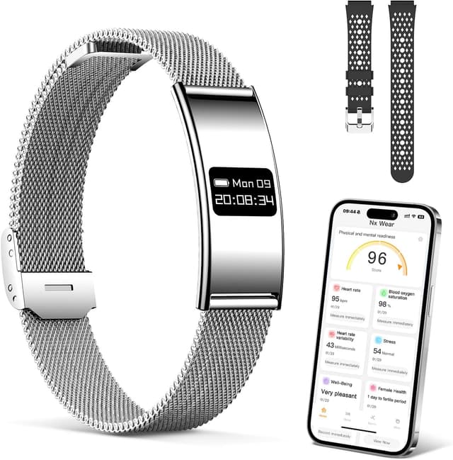 Detalle de Smartwatch Fitness Tracker impermeabile con cardiofrequenzimetro, SpO2 e monitoraggio del sonno