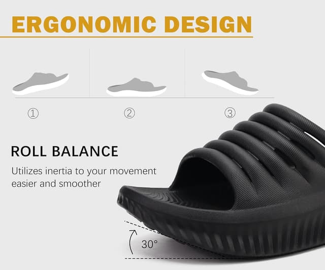 Thumbnail 5 de KuaiLu Womens Recovery Sandals plantar fasciitis support