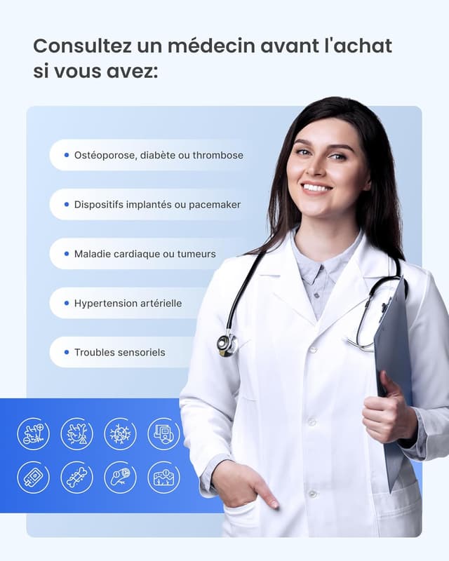 Detalle 2 de RENPHO bottes de pressothérapie sans fil pour jambes avec capteur de pression intelligent