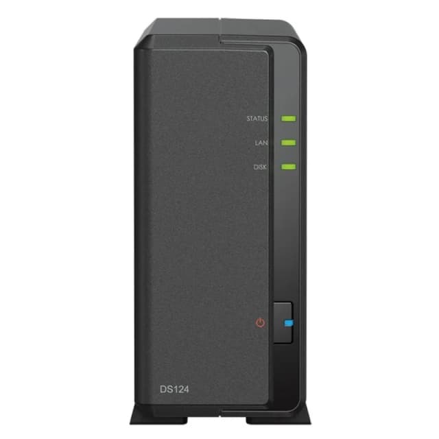 Detalle de Synology DS124 NAS 1 bahía para almacenamiento en red