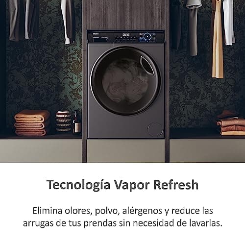 Detalle de Haier I-Pro Series 3 HWD80B14939S8-IB lavadora secadora 8/5 kg con vapor
