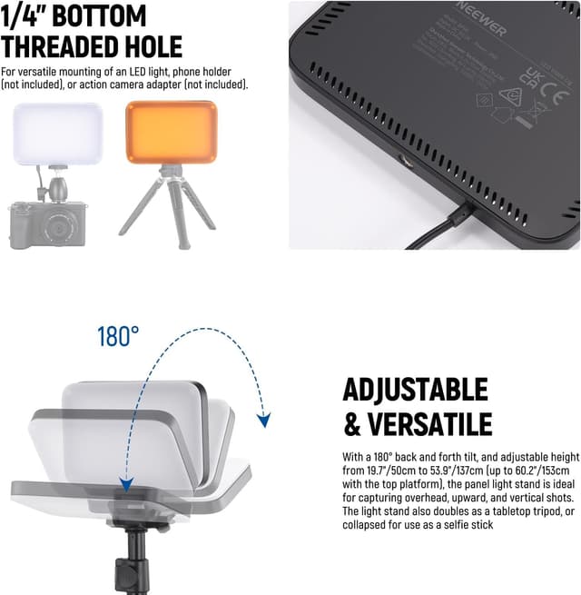 Thumbnail 4 de NEEWER BP66 2er LED Videolicht 3200–5600K