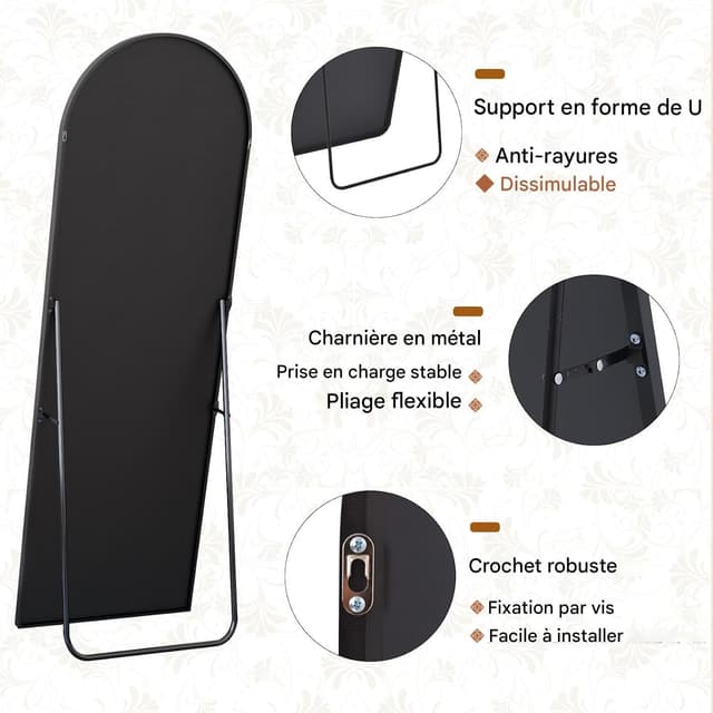 Thumbnail 4 de Koonmi gebogener Ganzkörperspiegel 40 x 125