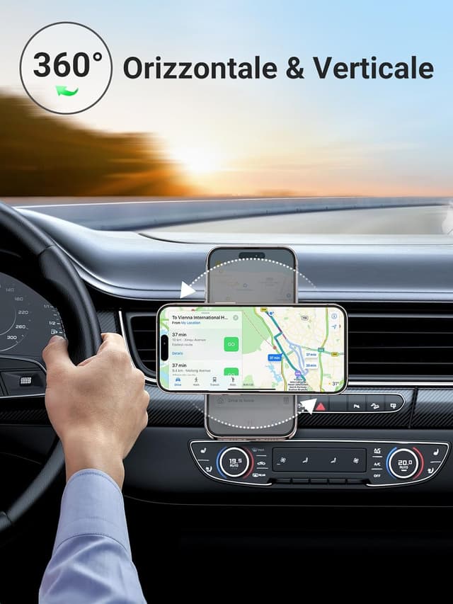 Detalle de UGREEN Supporto Telefono Auto Magnetico 2 PAD 3,4-7"