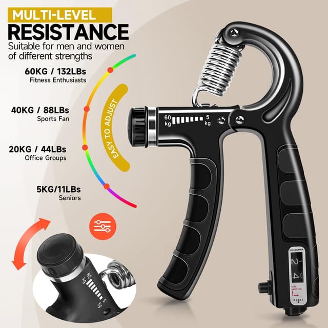 Thumbnail 2 de flintronic Hand Grip Strengthener Kit 60 kg