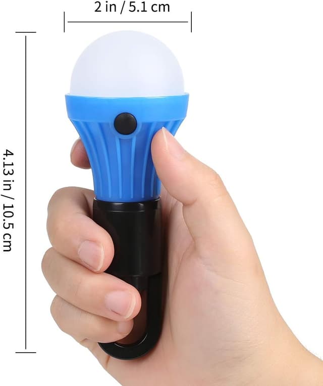 Detalle de Lepro Campinglampe als LED-Zeltlaterne (4er-Set) mit 12 AAA-Batterien, 3 Lichtmodi