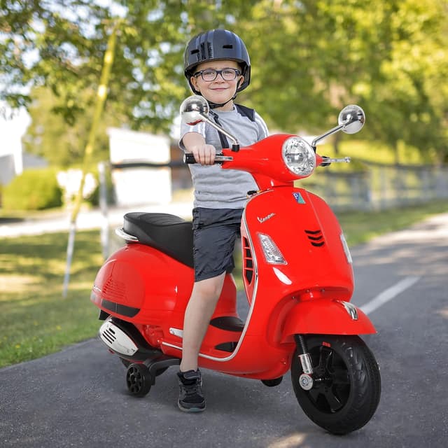 Detalle 2 de HOMCOM Vespa Scooter Électrique Enfants