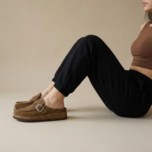 Thumbnail 5 de CUSHIONAIRE Women's Hobby Leather Clog with Cork Footbed 👡