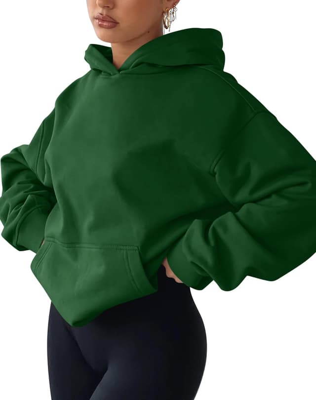 Detalle de TICTICMIMI Women’s Fleece-Lined Pullover Hoodie with Kangaroo Pocket