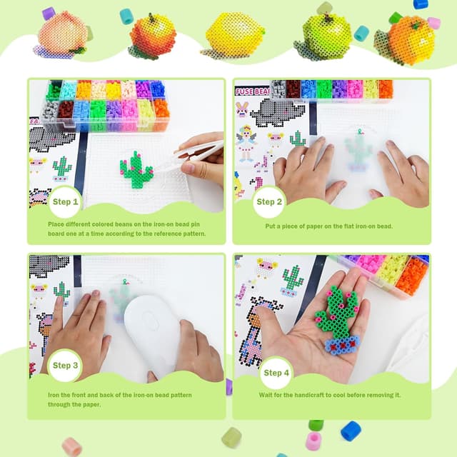 Thumbnail 3 de Set 4300 perline da stirare 5 mm, 24 colori 🎨