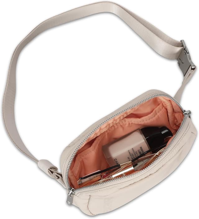 Thumbnail 6 de Expatrié Milly marsupio donna beige puffer: borsa a tracolla piccola imbottita con fibbia in metallo