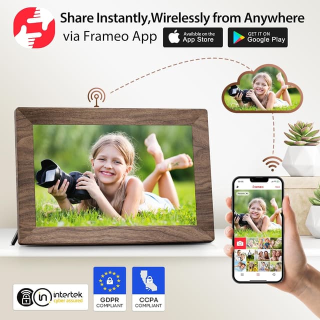 Thumbnail 1 de Frameo 10.1 Inch Digital Photo Frame