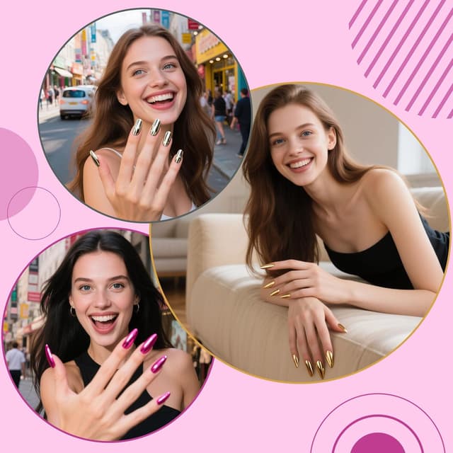 Detalle 2 de Artdone 16 Jars Chrome Nail Powder Kit ๐