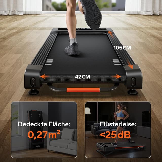 Thumbnail 5 de MERACH Walking Pad 42 cm Laufband