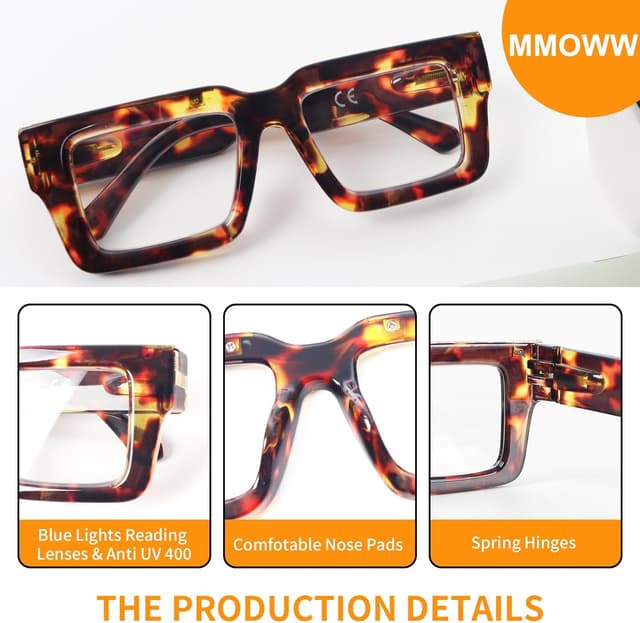 Thumbnail 5 de MMOWW 3-Pack Oversized Reading Glasses +3.5