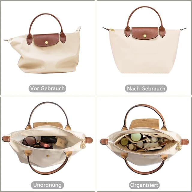 Thumbnail 4 de DongMaple Filz Taschenorganizer Beige L