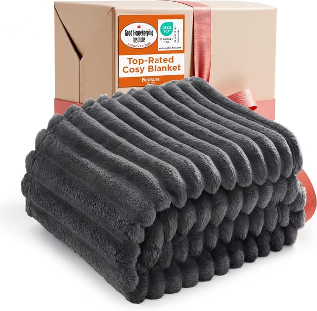 Detalle de Bedsure fleece throw blanket, 150x200 cm