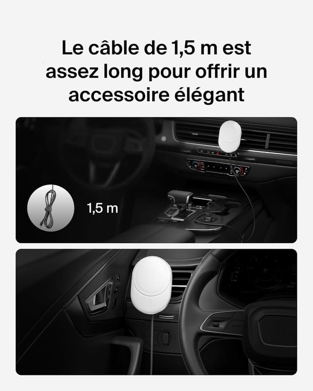 Thumbnail 6 de Belkin BoostCharge Pro : chargeur de voiture magnétique sans fil Qi2 (15 W) compatible MagSafe