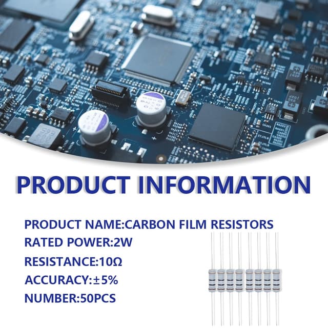 Detalle 2 de Innfeeltech 10 Ω Widerstand 2 W 🔌