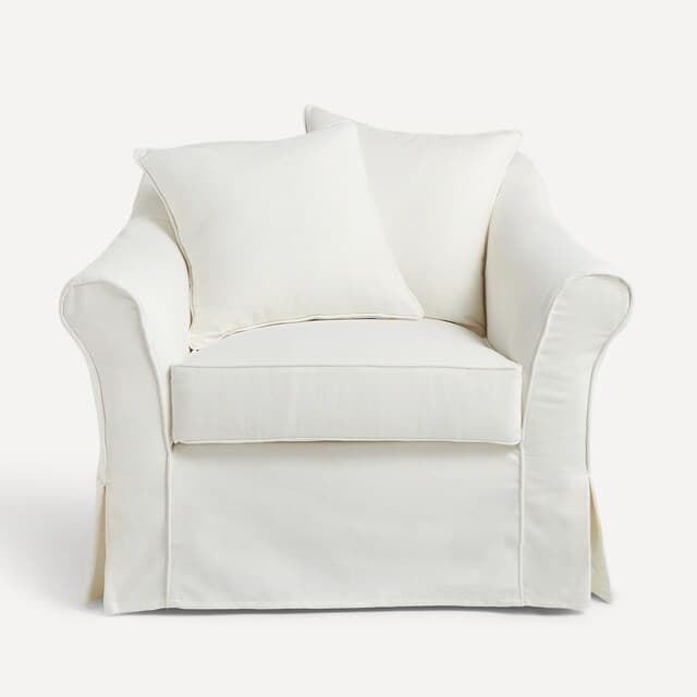 Detalle 2 de El Corte Inglés Menorca, sillón desenfundable algodón y lino 🛋