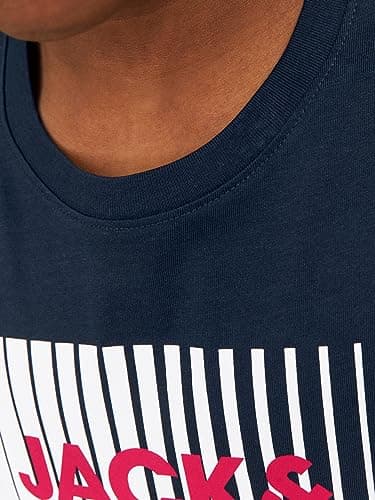 Thumbnail 5 de JACK & JONES Jjecorp Logo Tee LS Azul Marino para Niños 🌊