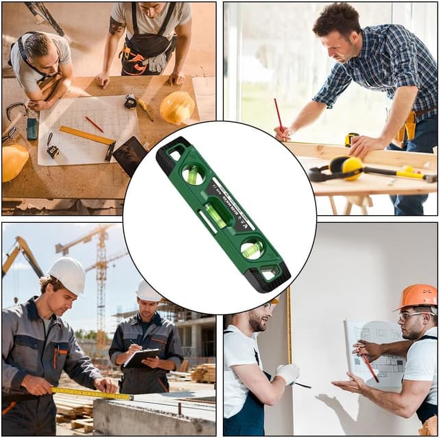 Thumbnail 6 de Niveau à bulle magnétique Flintronic 230 mm avec 3 fioles (180°/90°/45°) en aluminium