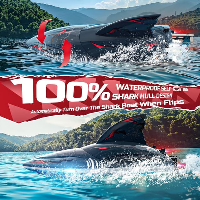 Detalle de DEERC RC Haiboot 48 km/h 🚤