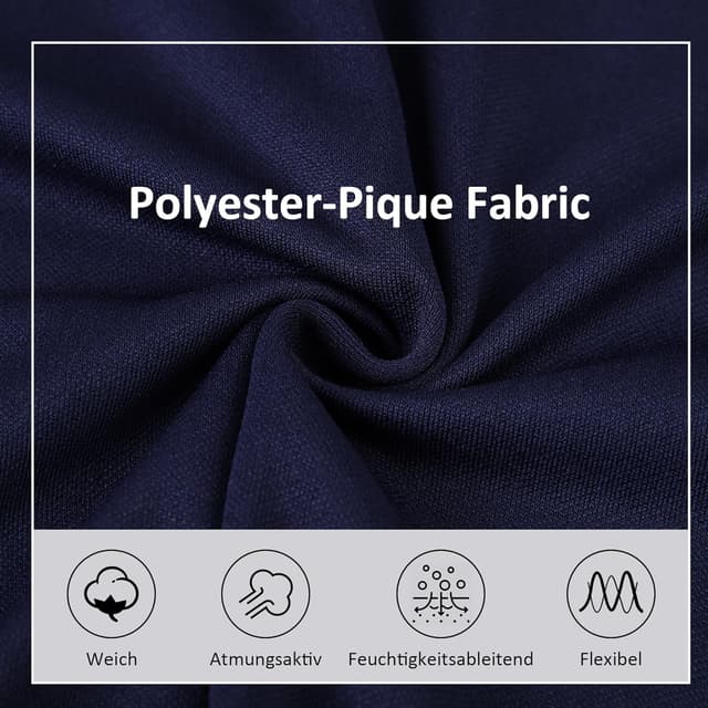 Detalle 1 de SPEEDRUN Polohemd Polo Shirt Herren Kurzarm