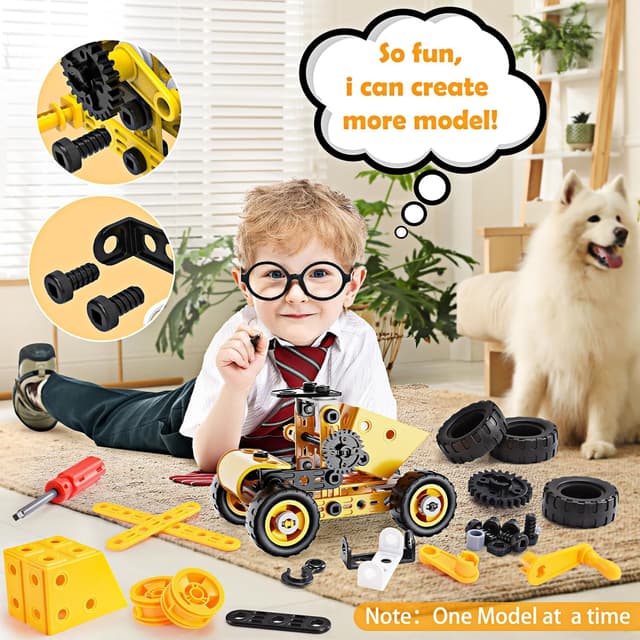 Detalle 2 de iKidiki Giochi Bambini 8 in 1 100 pezzi STEM