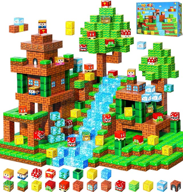 Detalle de LUVTOY Magnetic Blocks 108pcs