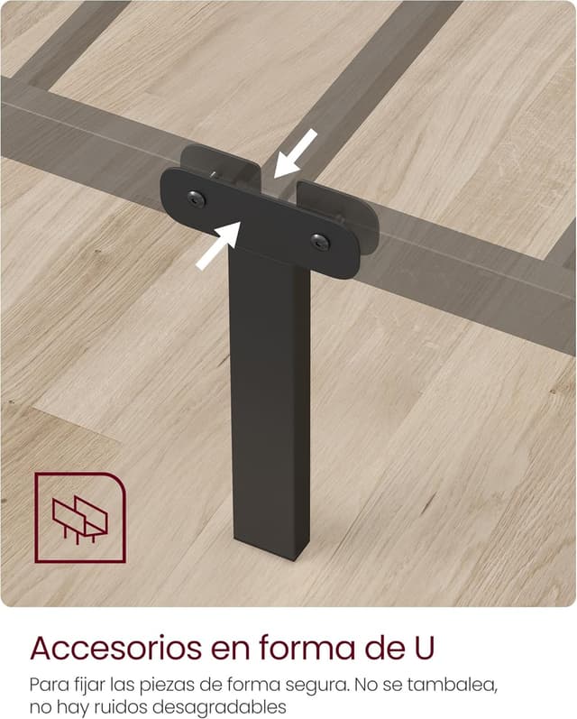 Thumbnail 3 de VASAGLE RMB061B01 Estructura de cama 90x190 250 kg