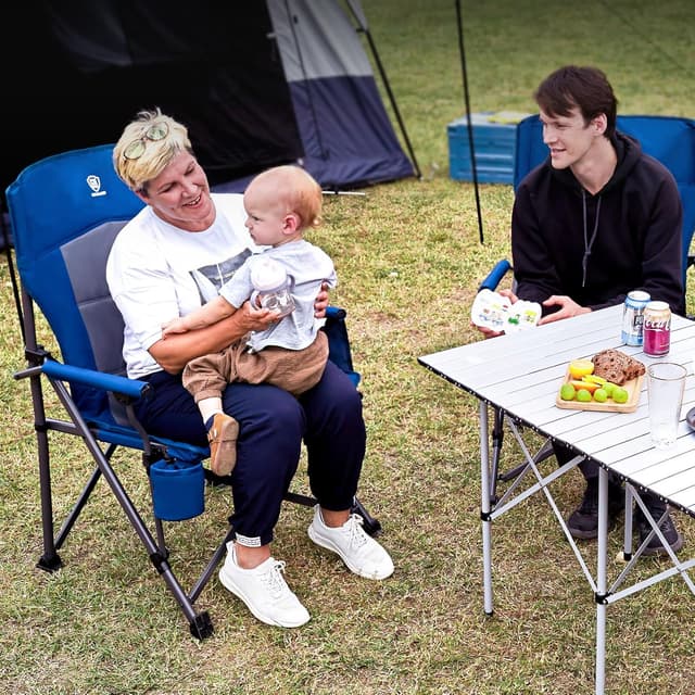 Detalle 2 de EVER ADVANCED oversized camping chair 230kg