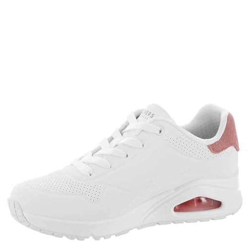 Thumbnail 4 de Skechers Uno: Zapatillas Mujer Blancas con Detalles Coral