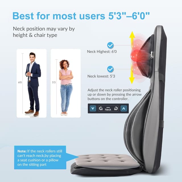 Thumbnail 2 de COMFIER Asiento de Masaje Shiatsu 3D 📷