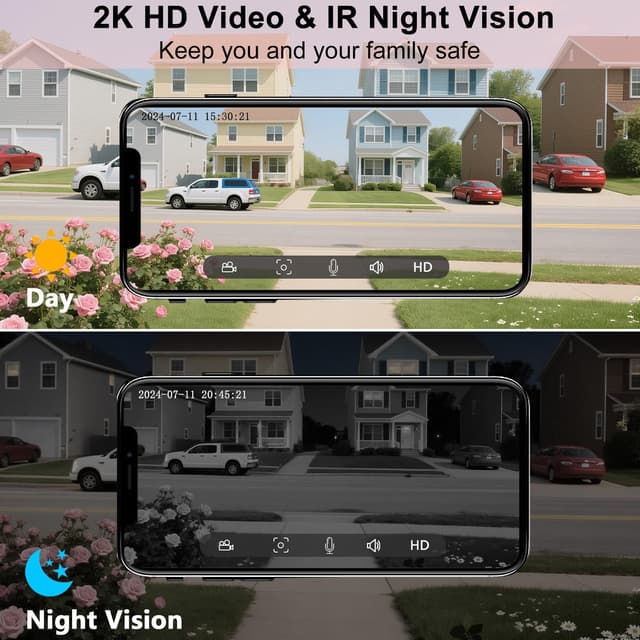 Thumbnail 4 de Video Doorbell Camera Wireless with Ringer Chime 2K Door Bell
