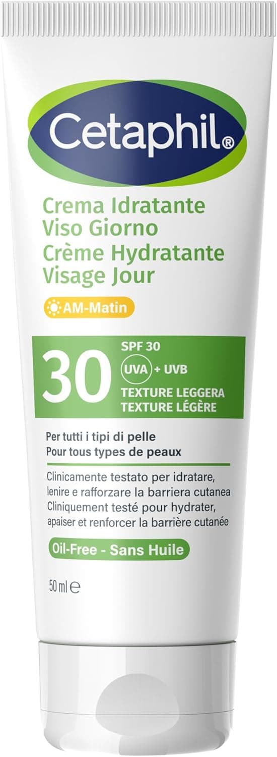 Detalle de Cetaphil Crema Idratante Viso Giorno SPF30 con niacinamide ed estratto di cicoria