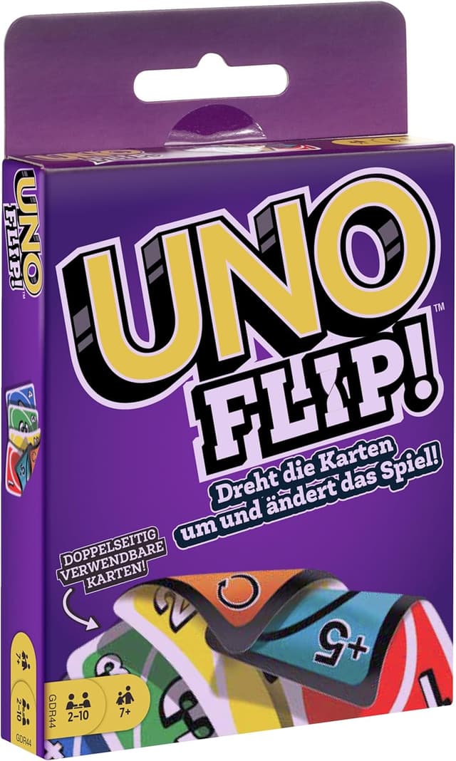 Detalle de Mattel Games UNO FLIP! Kartenspiel 112 Karten