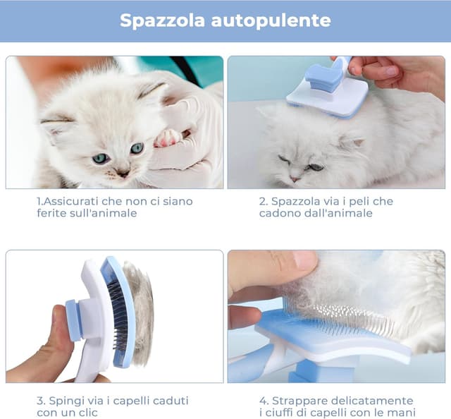 Detalle 1 de Vinabo Brosse autonettoyante pour animaux 95%