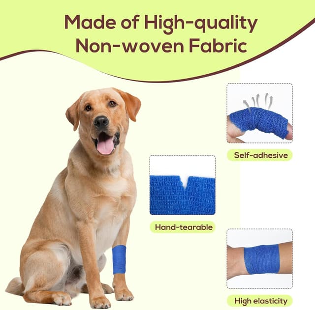 Detalle 2 de Cozary 12 rotoli bende elastiche autoadesive 2,5 cm x 4,5 m 🐾