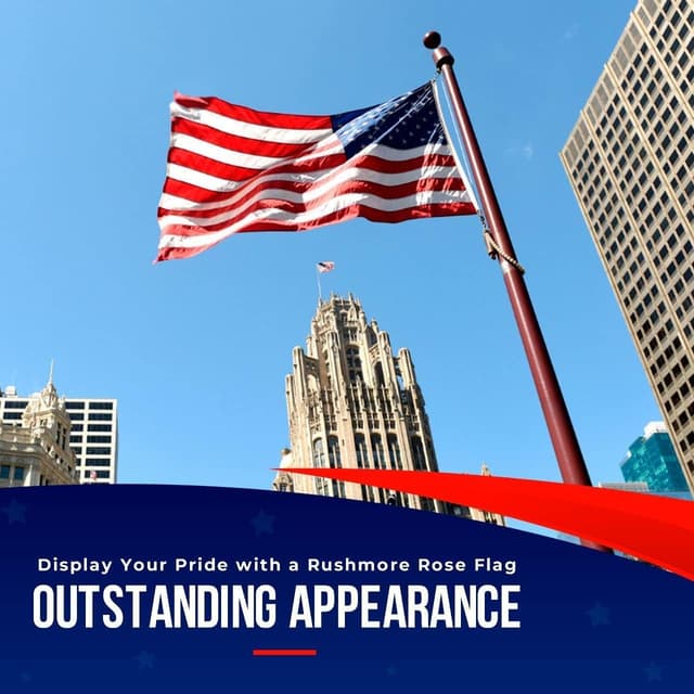 Thumbnail 4 de Rushmore Rose USA Premium US Flag 3x5