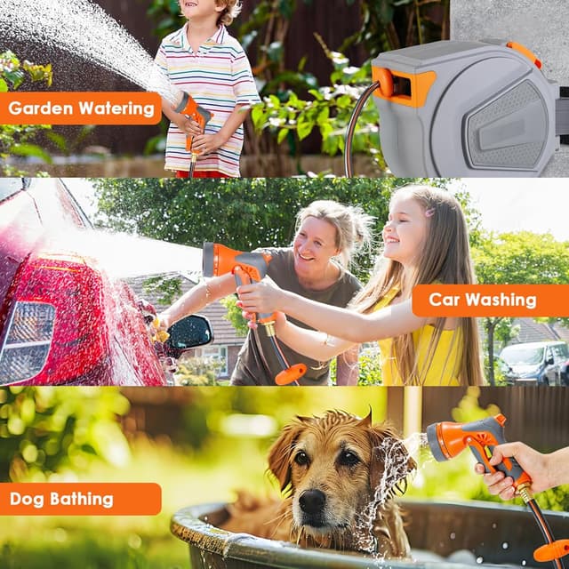 Thumbnail 6 de TLGREEN Avvolgitubo Giardino Retrattile 30m