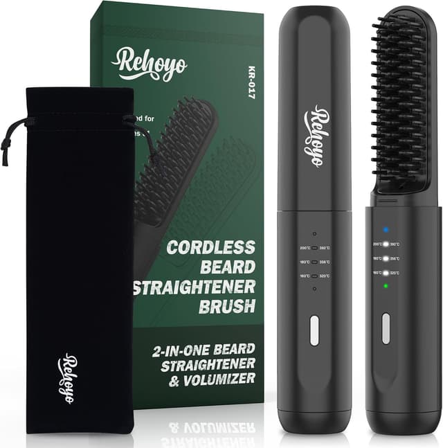Imagen de REHOYO Cordless Beard Straightener 3-temp en OfertitasTOP