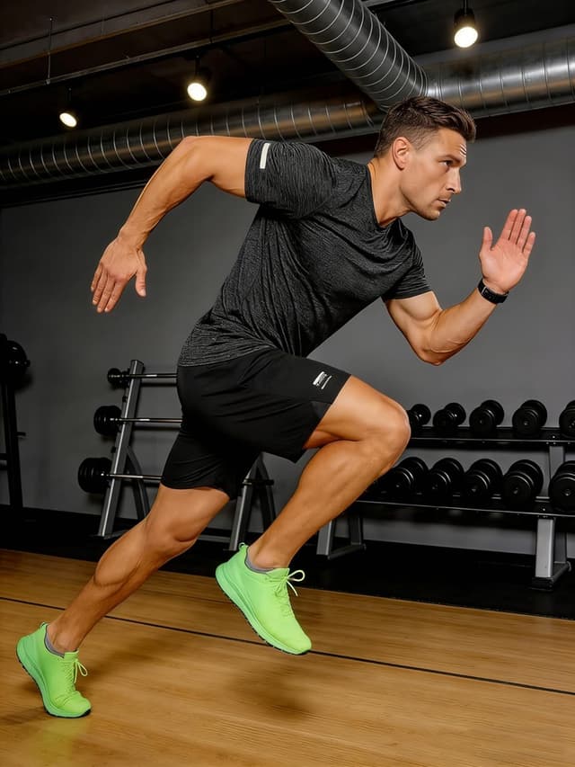 Thumbnail 6 de TACVASEN maglietta running uomo a asciugatura rapida con strisce riflettenti