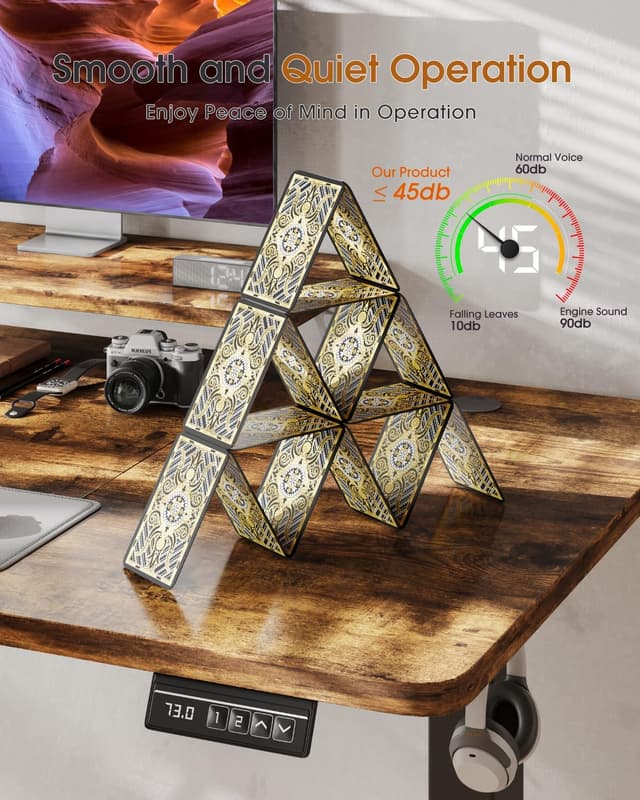 Detalle de TRIUMPHKEY Scrivania Regolabile 120x60 cm 🖥