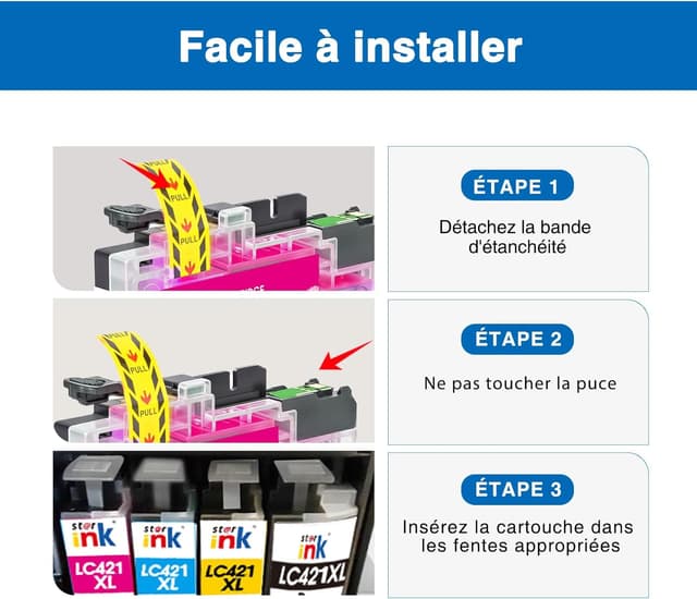 Thumbnail 5 de starink LC422XL Cartouche pour Brother LC422XL