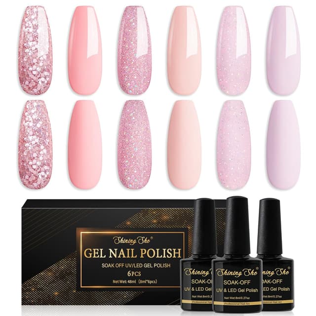 Thumbnail 6 de Shining She UV Cat-Eye Nagellack Set (4 Farben, 9D Holographic) – Katzenaugen mit Magnet-Effekt, 8 ml