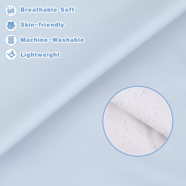 Detalle de Vicloon Baby-Lätzchen mit langen Ärmeln, wasserdicht mit Tasche – Grün (6 bis 12 Monate)