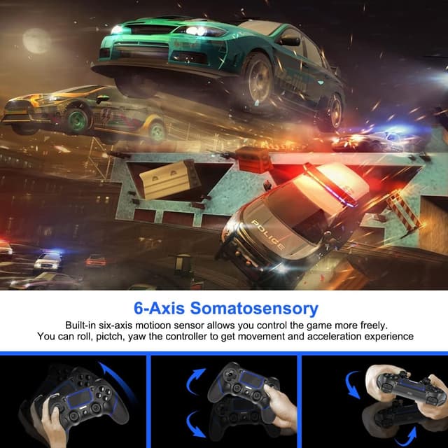 Thumbnail 4 de LATEC PS4 Controller Wireless mit Gyro, 600 mAh