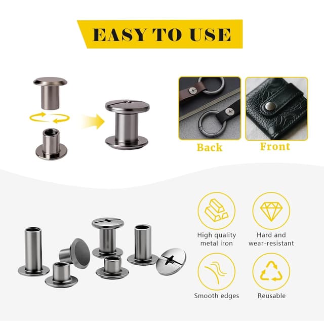 Detalle 2 de Solaverano Chicago Schraubnieten 6 Größen